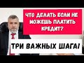 Что делать если не можешь платить кредит? Что делать с кредитом? Три важных шага!