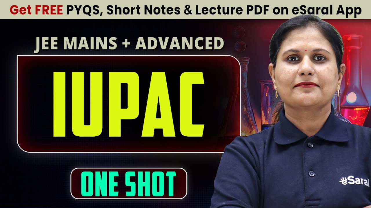 IUPAC in One Shot : All Concepts & PYQs Covered | JEE Main & Advanced | JUNOON 2026 | eSaral