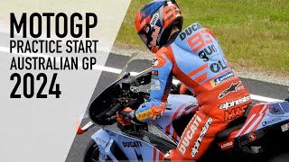 MOTOGP AUSTRALIA 2024 START PRACTICE LAUNCH CONTROL