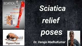 Sciatica relief poses or positions