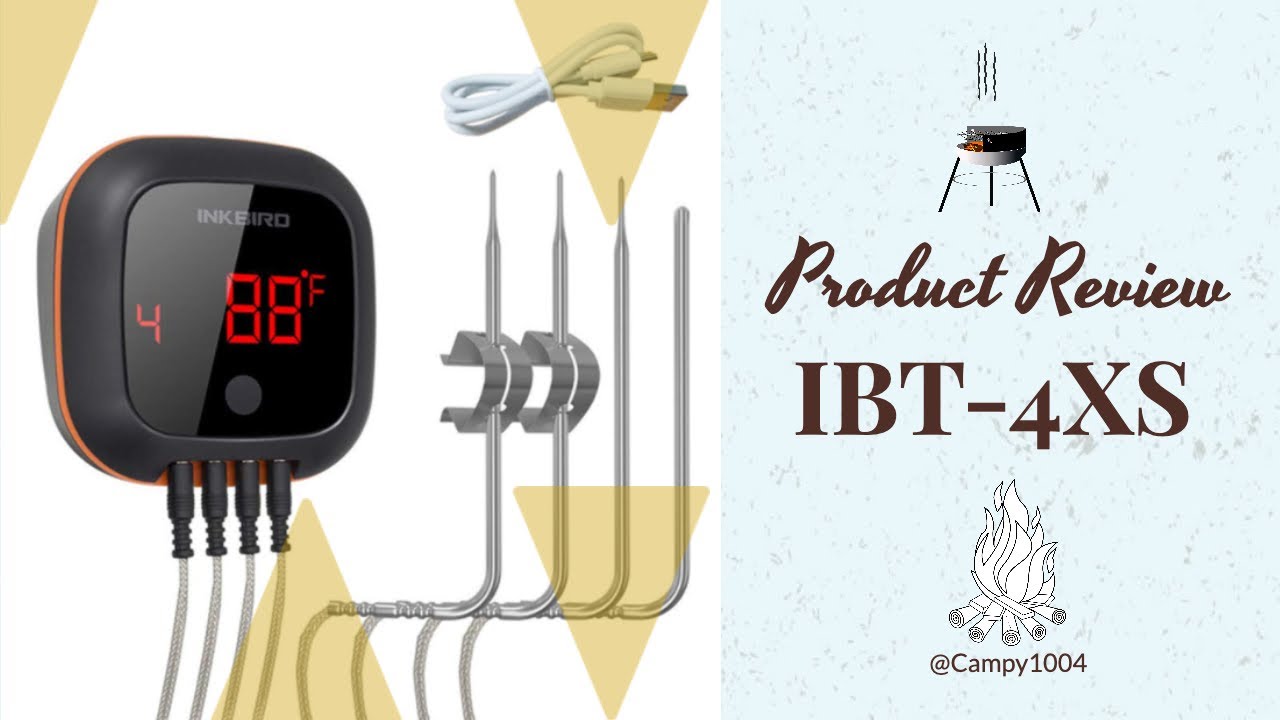 Inkbird Grill BBQ Thermometer for Smoker Review the IBT4XS Bluetooth