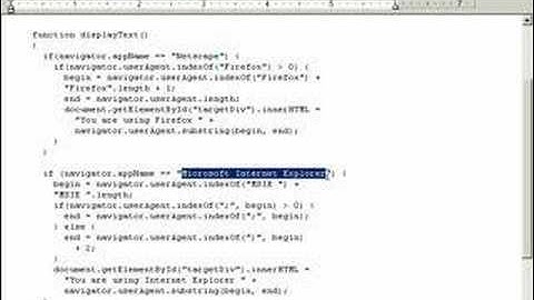 Determining Which Browser the User Has - Ajax training 25