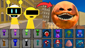 BROWN MOON WAKE UP VS SPRUNKI GARNOLD X FUNBOT NEXTBOTS IN PLAYGROUND MOD (Garry’s Mod)