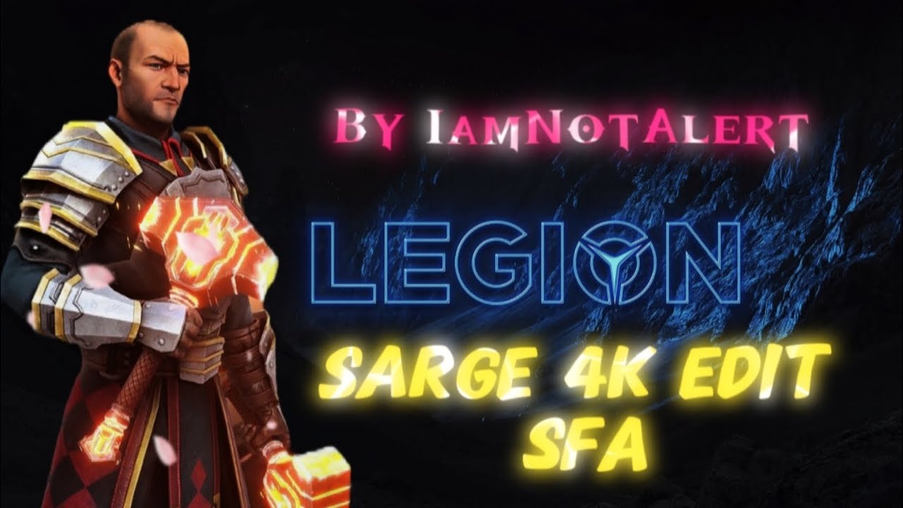 Classic Sarge🔥💪! Sarge SFA 4k Edit 🔥 | Shadow Fight 4 : Arena 