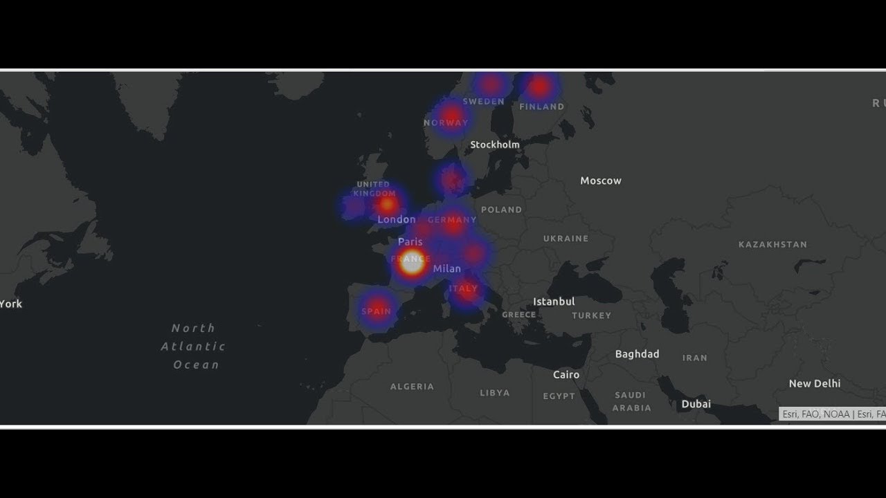 selecting heat map theme for esri map power bi in 2021 heat map map power