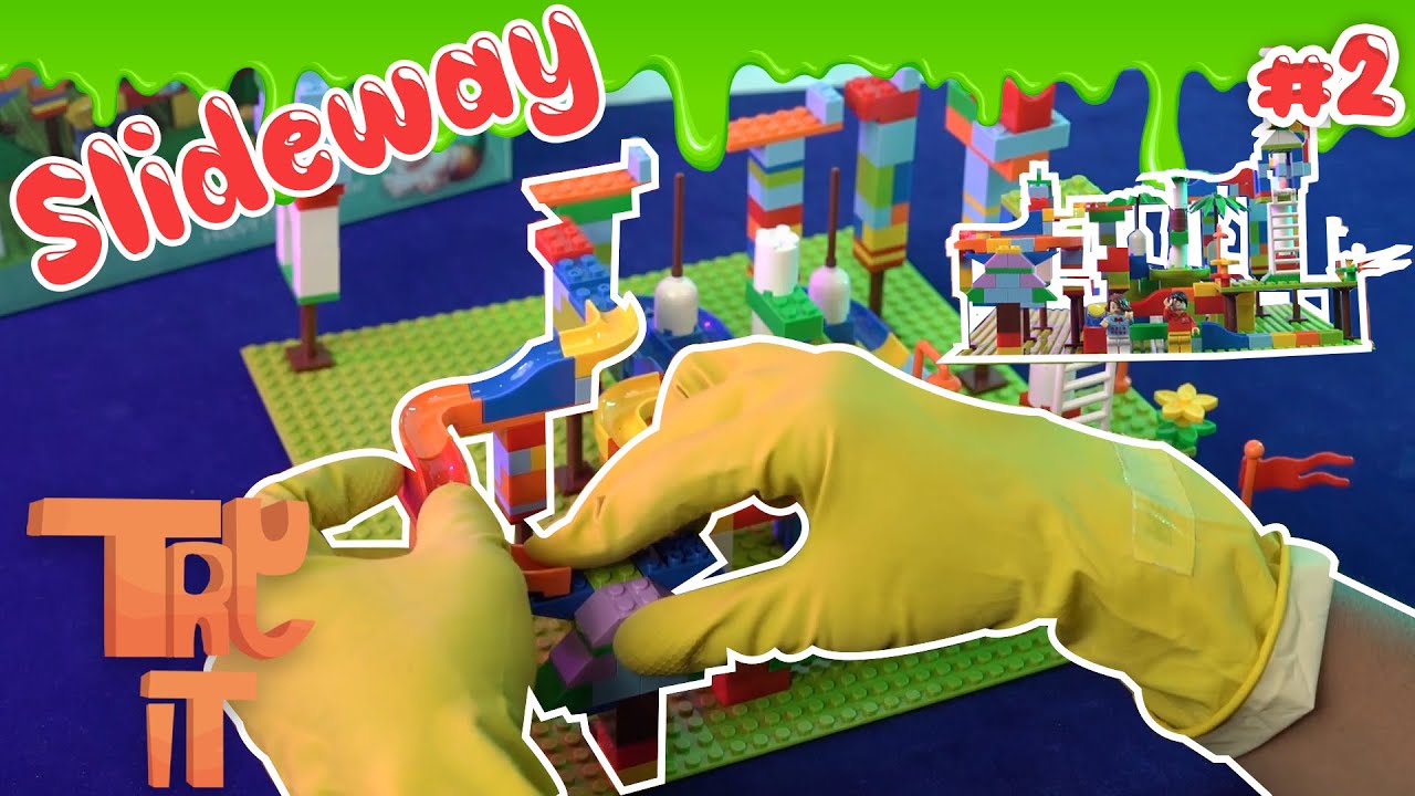 Building Lego Slideway! | Try It! for KIDS - YouTube