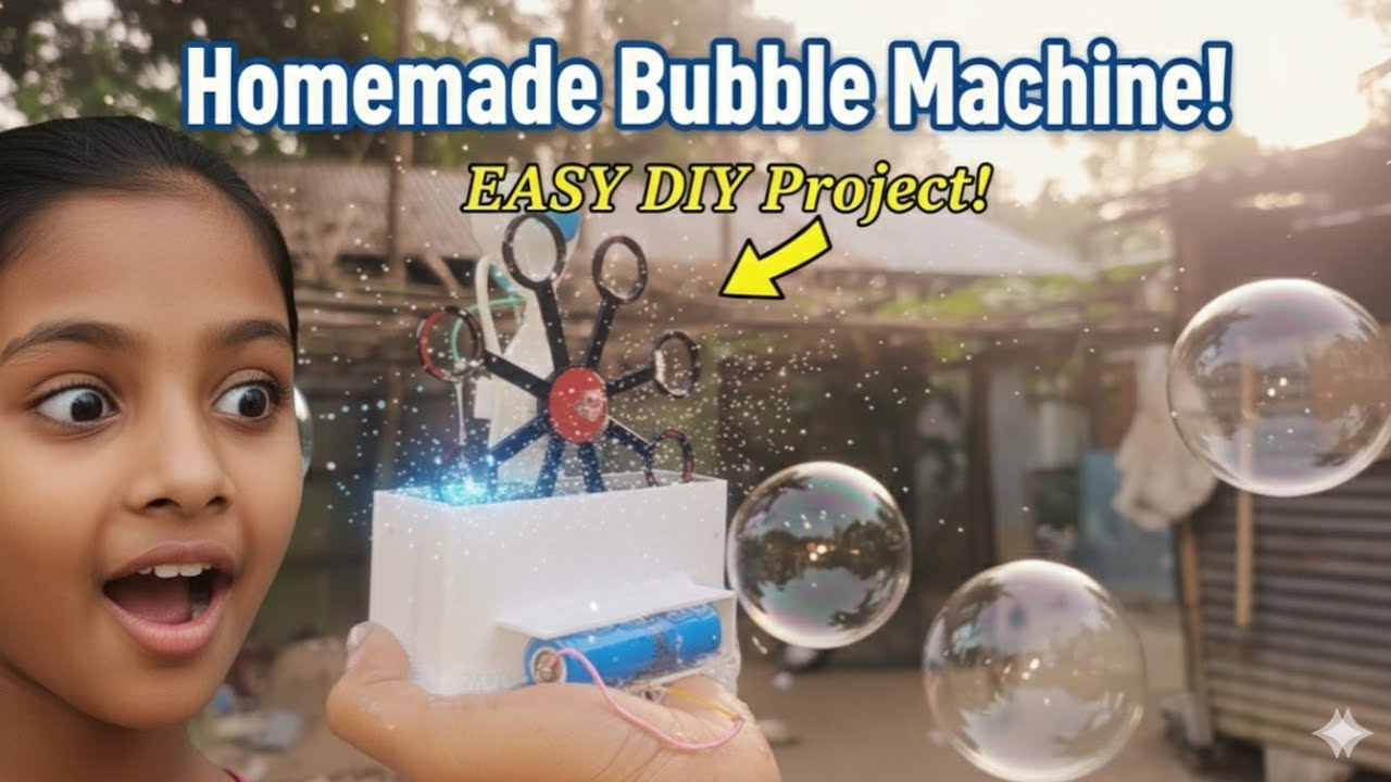 Homemade Diy Bubble Machine 