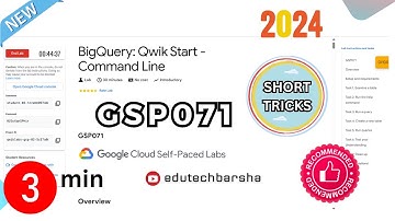 [NEW] BigQuery Qwik Start  Command Line | #GSP071 | Qwiklabs Arcade 2024 #qwiklabs