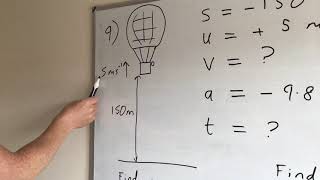 Suvat problems with vectors