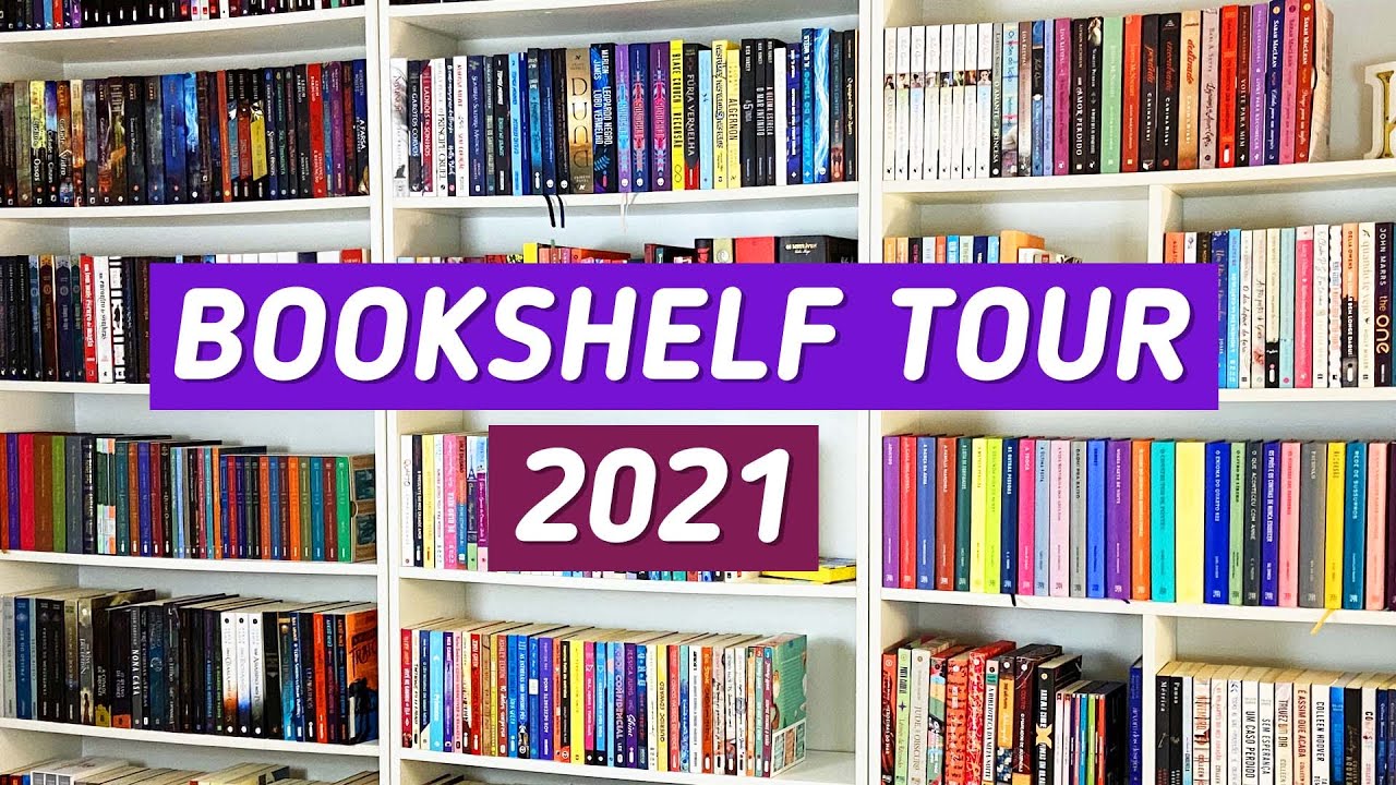 BOOKSHELF TOUR 2021: Tour pela minha estante de livros!