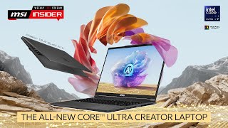 The all-new MSI Intel Core Ultra Creator laptop