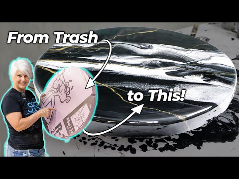 Epoxy Resin Art Clock Idea over Foam!