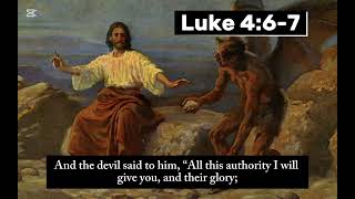 The testing of Jesus in the wilderness - Luke 4:1-13