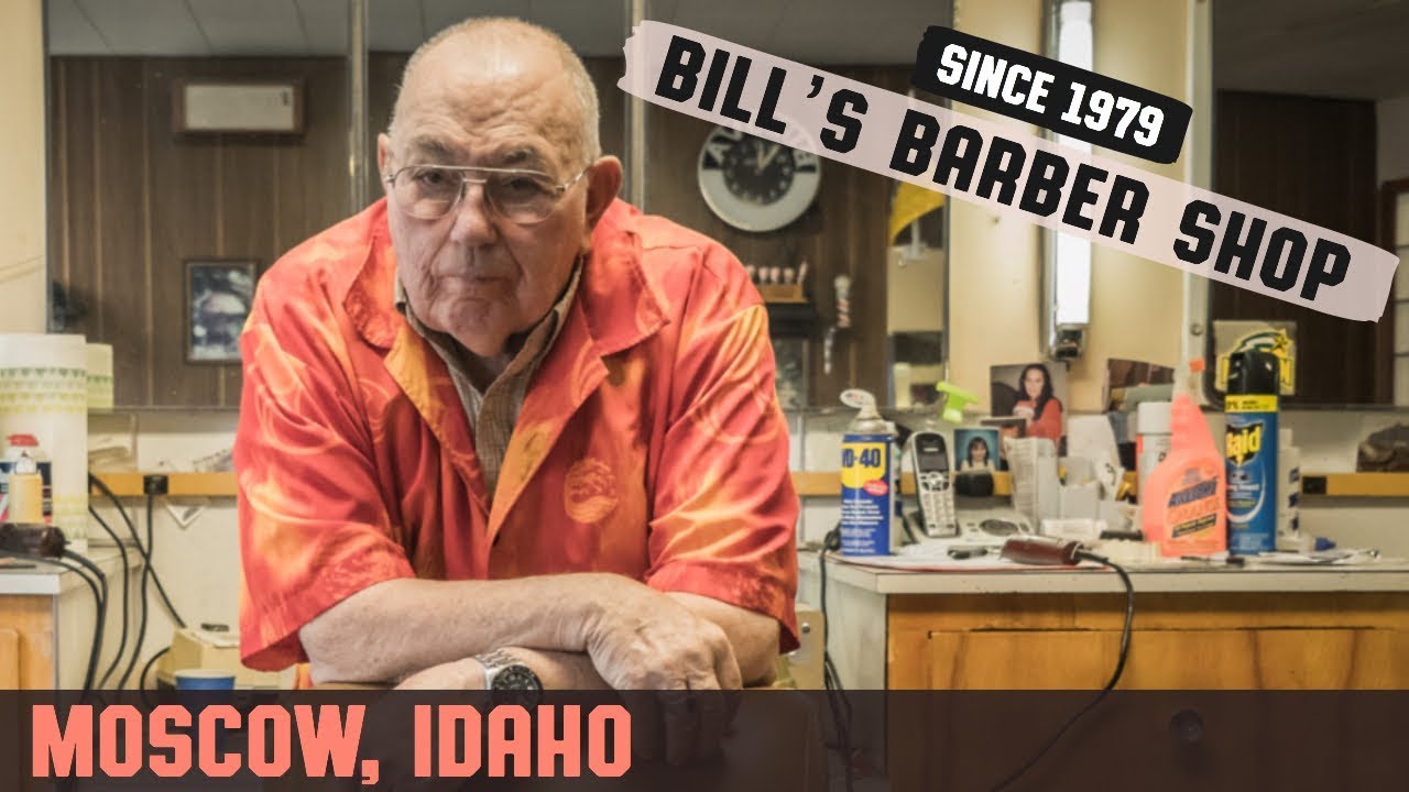 💈 1960's Era Bill's Barbershop in Moscow, Idaho | HairCut Harry Barber Shop Experience