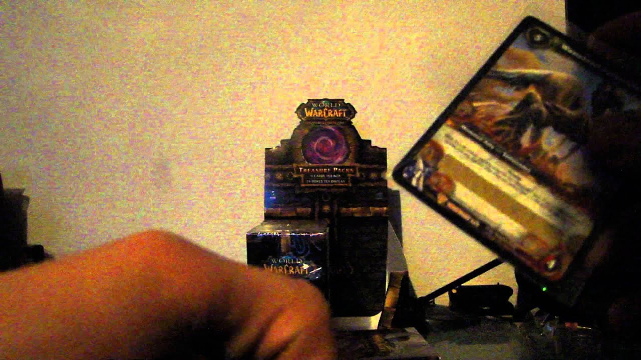 WoW TCG - Dungeon treasure pack box break !!.MP4