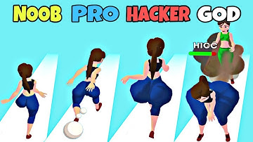 Gassy Run NOOB Vs PRO Vs HACKER #gassyrunshortsgameplay #youtube
