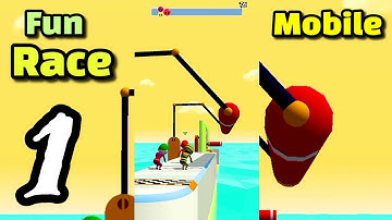 Fun Race 3d - RUN and Parkour "LEVEL 1-10" GAMEPLAY Walkthrough PART 1 (iOS, Android)