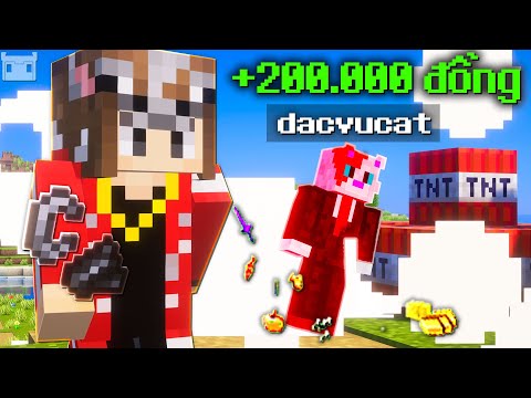 Tôi Là Người Đầu Tiên Gặt @dacvucat Trong Làng Hai Mặt SMP Minecraft