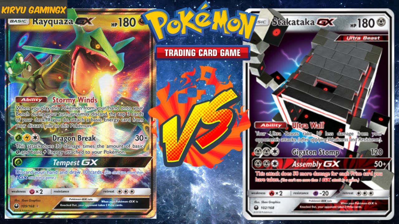 Pokemon TCG Online (PC) Rayquaza GX Vs Stakataka GX