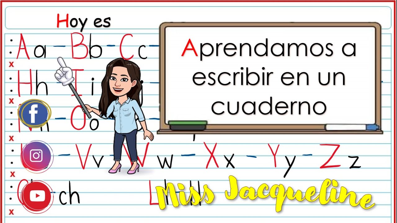 Aprendamos a escribir en nuestro cuaderno - YouTube