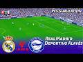 Real Madrid vs Deportivo Alavés | La Liga | Simulación de PES 2021