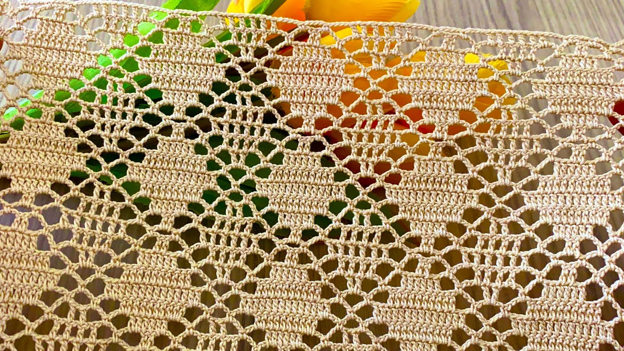 🧶Fascinating Diamond Pattern Crochet Multi-Purpose Pattern Tutorial Video