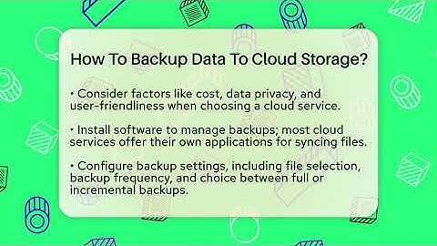 How To Backup Data To Cloud Storage? - The Hardware Hub
