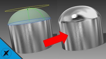 How to put a dome on a cylinder | Autodesk Inventor