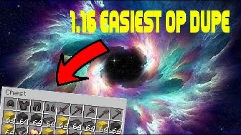 Minecraft Java 1.16.2 Duplication Glitch For Any Item!