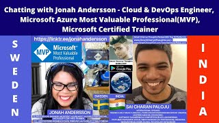Celebrity Chatting with Jonah Andersson- Cloud & DevOps Engineer, Microsoft Azure MVP and MCT | #SaiCharanP Profile