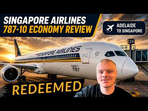 航空機・ヘリコプター Singapore Airlines Boeing 787-10 Singapore Airlines 787-10 Economy Review | Adelaide to Singapore
