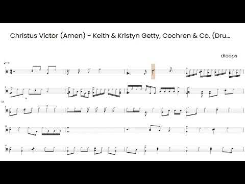 Christus Victor (Amen) (DRUM SCORE) - Keith & Kristyn Getty, Cochren & Co