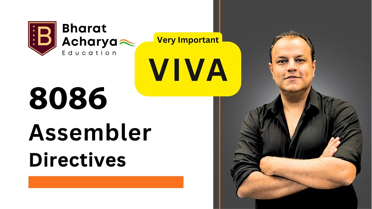 8086 | Assembler Directives | Macro, Assume, Db, Dup, Offset, Proc | Imp for Viva | Bharat Acharya
