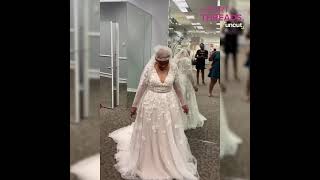 Grandma tries on wedding dress at 94