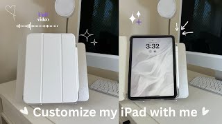 How to customize your iPad 📧 aesthetic wallpaper, widgets, app icons and more!! 🤍✨ screenshot 5