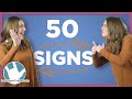 50 basic asl conversational signs