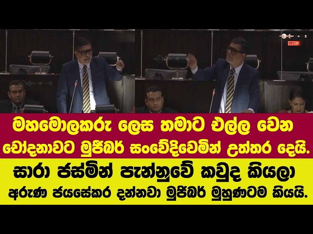 🚨මහමොලකරු ලෙස තමාට එල්ල වෙන චෝදනාවට මුජීබර් සංවේදිවෙයි.අරුණ ජයසේකර දන්නවා මුජිබර් මුහුණටම කියපුදේ.