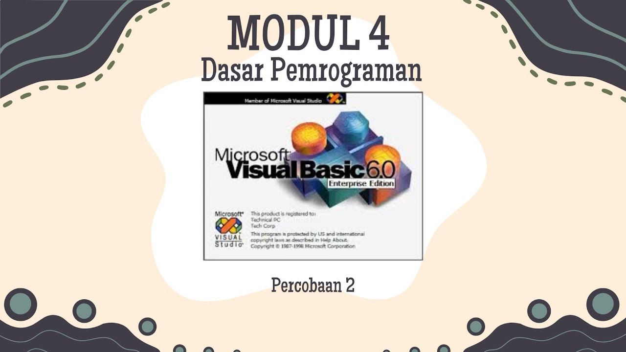 MODUL 4 PERCOBAAN 2 VISUAL BASIC 6.0 - YouTube