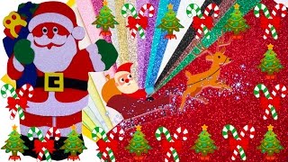 DIY How to Create Christmas Decoration Glitter Santa Claus?