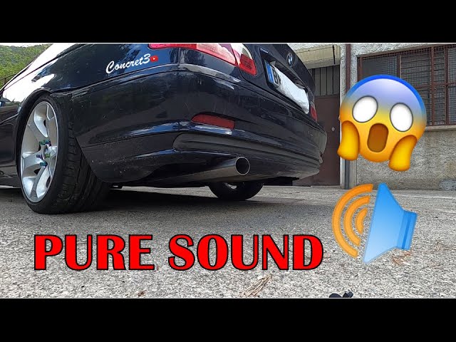 Quanto rumore fa un'automobile senza Silenziatore?, BMW E46 senza  silenziatore
