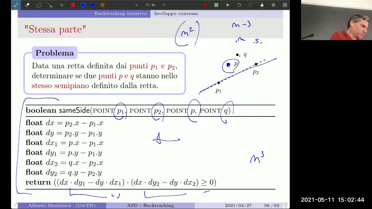 16 - Backtracking - Inviluppo convesso