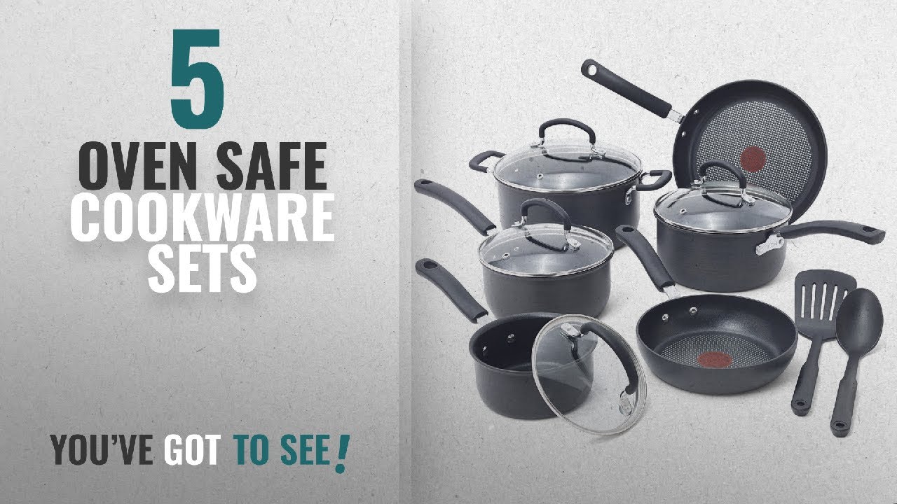 Best Oven Safe Cookware Sets [2018]: T-fal E765SC Ultimate Hard Anodized Scratch Resistant Titanium