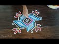 Karthika masam rangoli designs  simple daily rangoli  easy muggulu