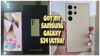 Unboxing my SAMSUNG GALAXY S24 ULTRA - TITANIUM YELLOW 💛