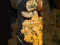 Last night's dinner butter garlic chicken, Mac, roasted potatoes and mixed veggies. Simple yet tasty