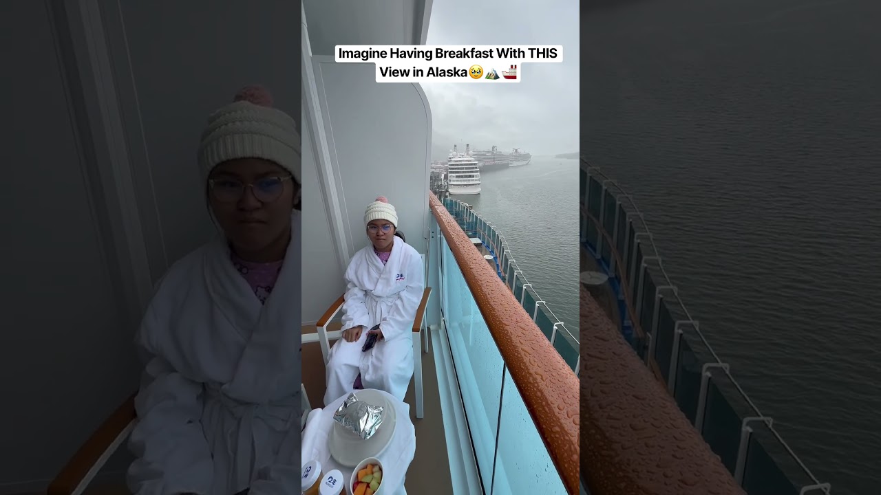Breakfast With a View in Our Mini-Suite | Star Princess in Ketchikan, Alaska 🏔️🚢❤️#shorts