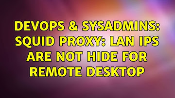 DevOps & SysAdmins: Squid proxy: LAN IPs are not hide for remote desktop