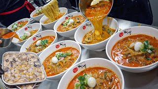 Earn $8,000 a day!! Best Chinese spicy seafood noodle restaurant - Korean street food