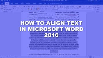 Microsoft Word 2016 Essential Training | How to Align Text