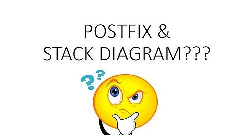 Computer Architecture - Postfix and Stack Diagram